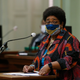 In this June 11, 2020, file photo, then-Assemblywoman Shirley Weber calls on lawmakers to create a task force to study and develop reparation proposals for African Americans, during the Assembly session in Sacramento, Calif. A landmark California committee to study reparations for African Americans is meeting for its first time, Tuesday, June 1, 2021, launching a two-year process to address the harms of slavery and systemic racism.